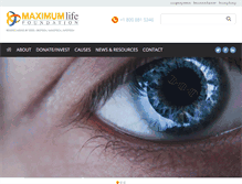 Tablet Screenshot of maxlife.org